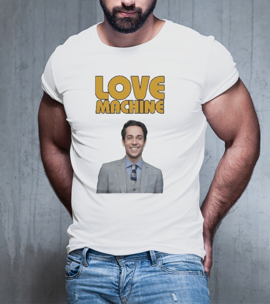 Zachary Levi Love Machine Raglan Smiling Style T-Shirt