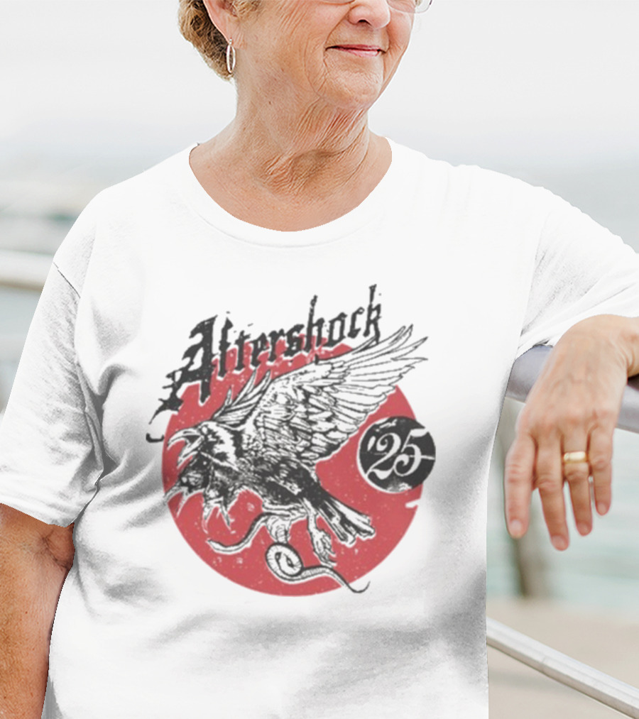 Aftershock Vengeance 25 Flying Eagle Red Moon T-Shirt