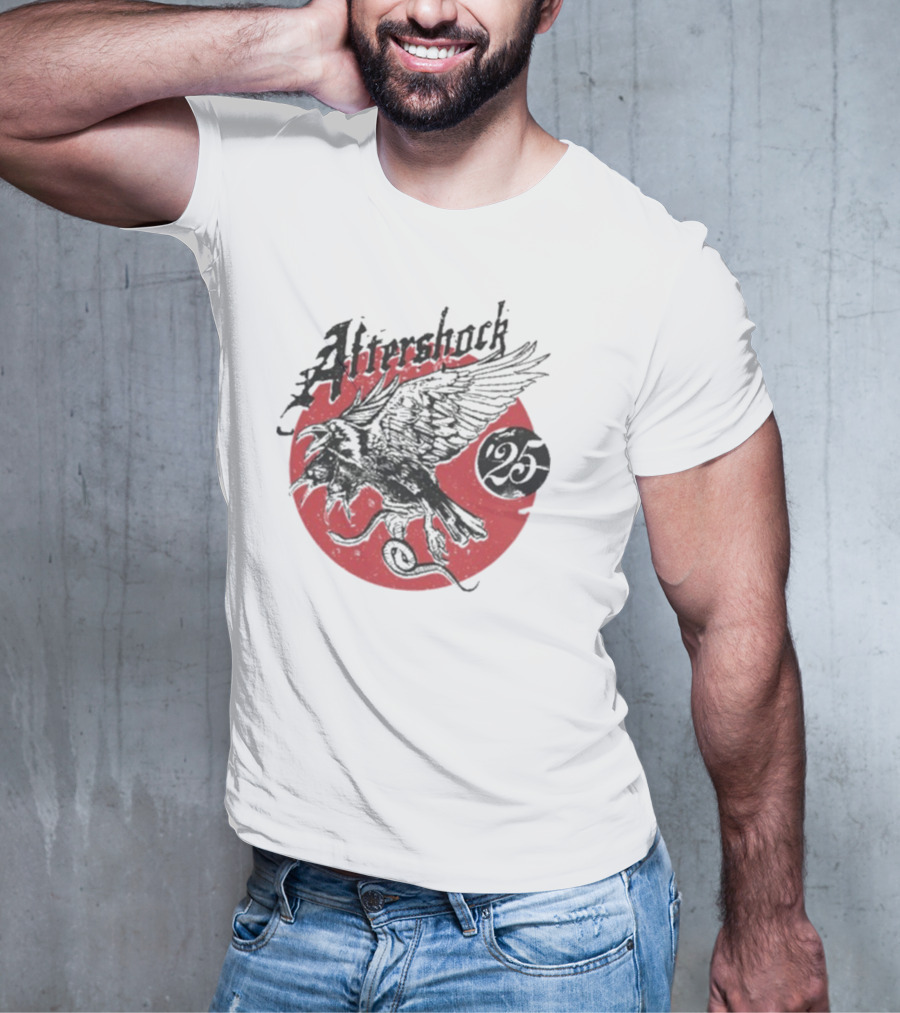 Aftershock Vengeance 25 Flying Eagle Red Moon T-Shirt