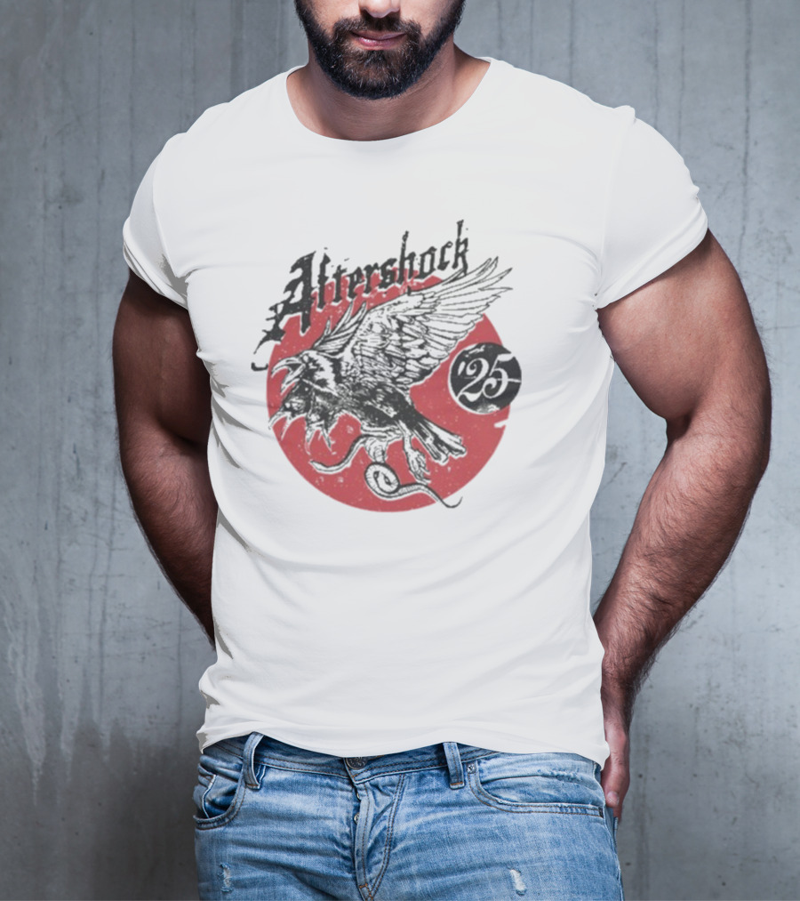 Aftershock Vengeance 25 Flying Eagle Red Moon T-Shirt