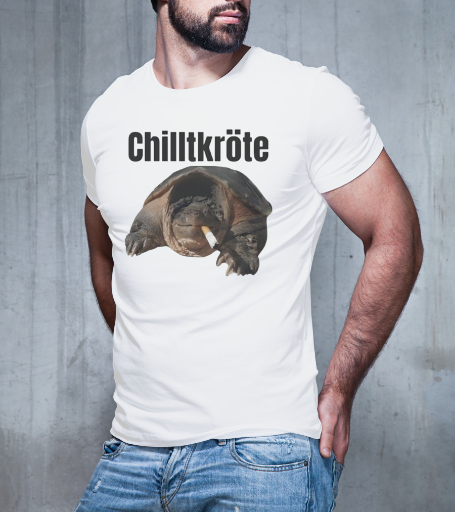 Chilltkröte Snapping Turtle With Cigarette Chelydra Serpentina T-Shirt