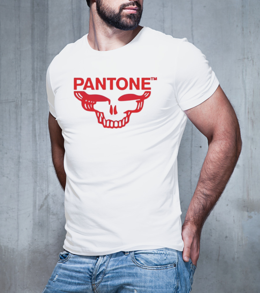 Grateful Red SYF Stealie Pantone Skull Red T-Shirt