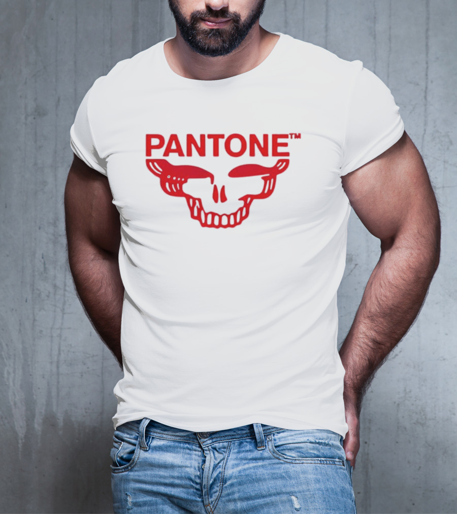 Grateful Red SYF Stealie Pantone Skull Red T-Shirt