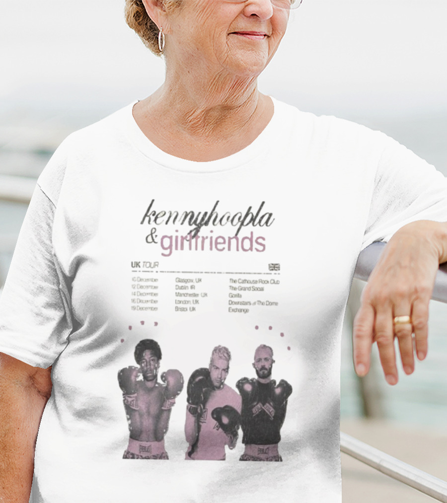 KennyHoopla And Girlfriends EU UK Tour 2025 Boxing Themed Dates UK EU Cities T-Shirt