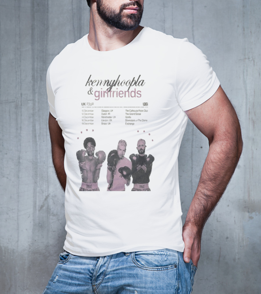 KennyHoopla And Girlfriends EU UK Tour 2025 Boxing Themed Dates UK EU Cities T-Shirt
