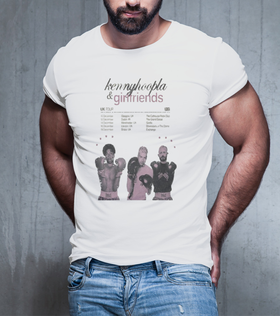 KennyHoopla And Girlfriends EU UK Tour 2025 Boxing Themed Dates UK EU Cities T-Shirt