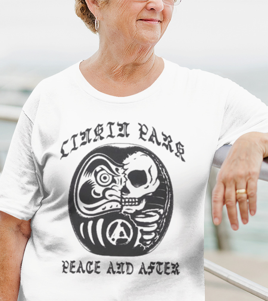 Linkin Park Peace And After Daruma Skull Collaboration T-Shirt