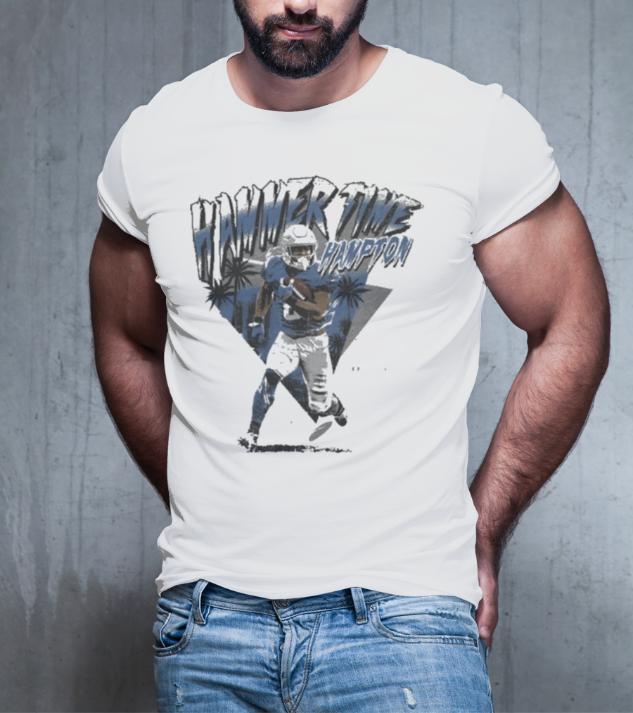Hammer Time Hampton Los Angeles Chargers Football Palm Trees Icon T-Shirt
