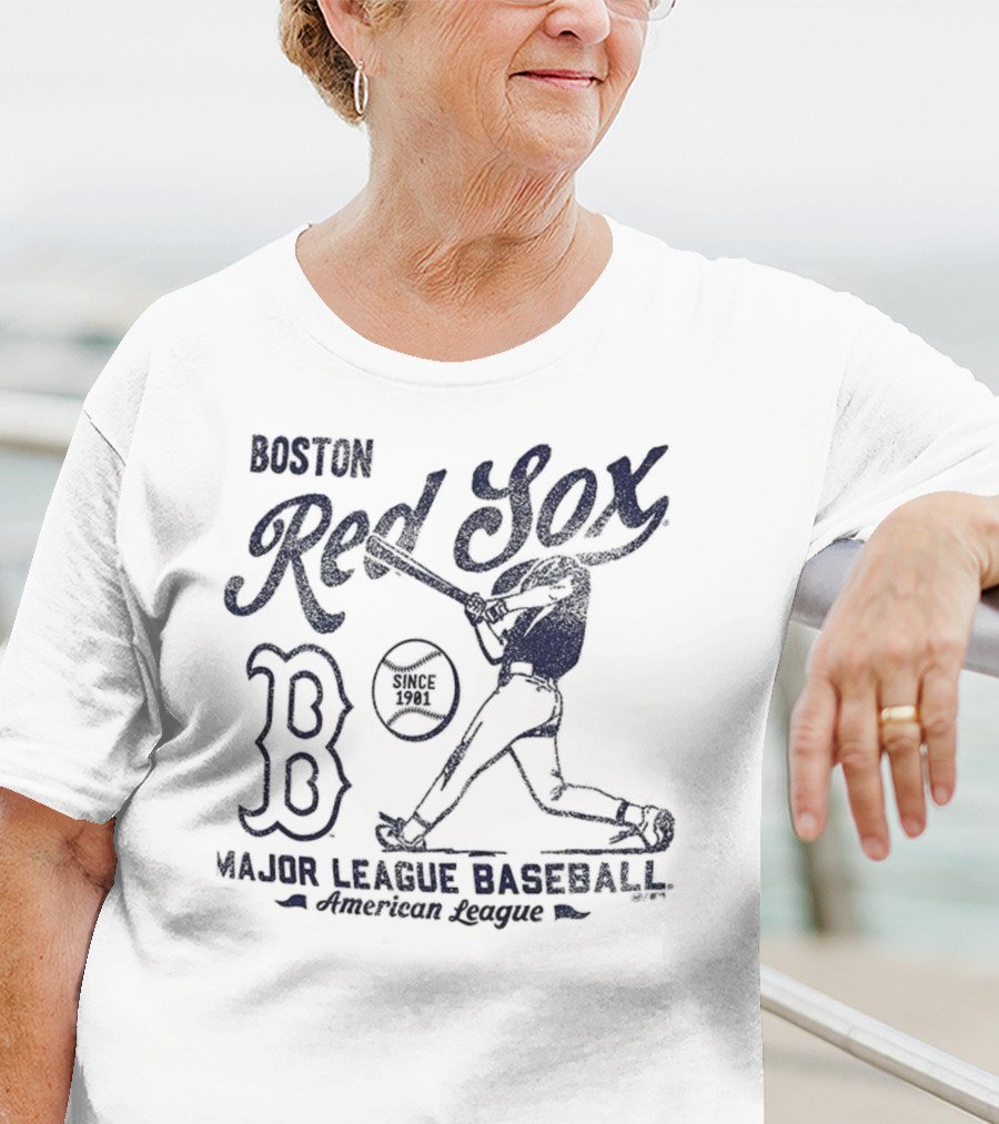 Boston Red Sox Major League Baseball Since 1901 Batter Foundation T-Shirt