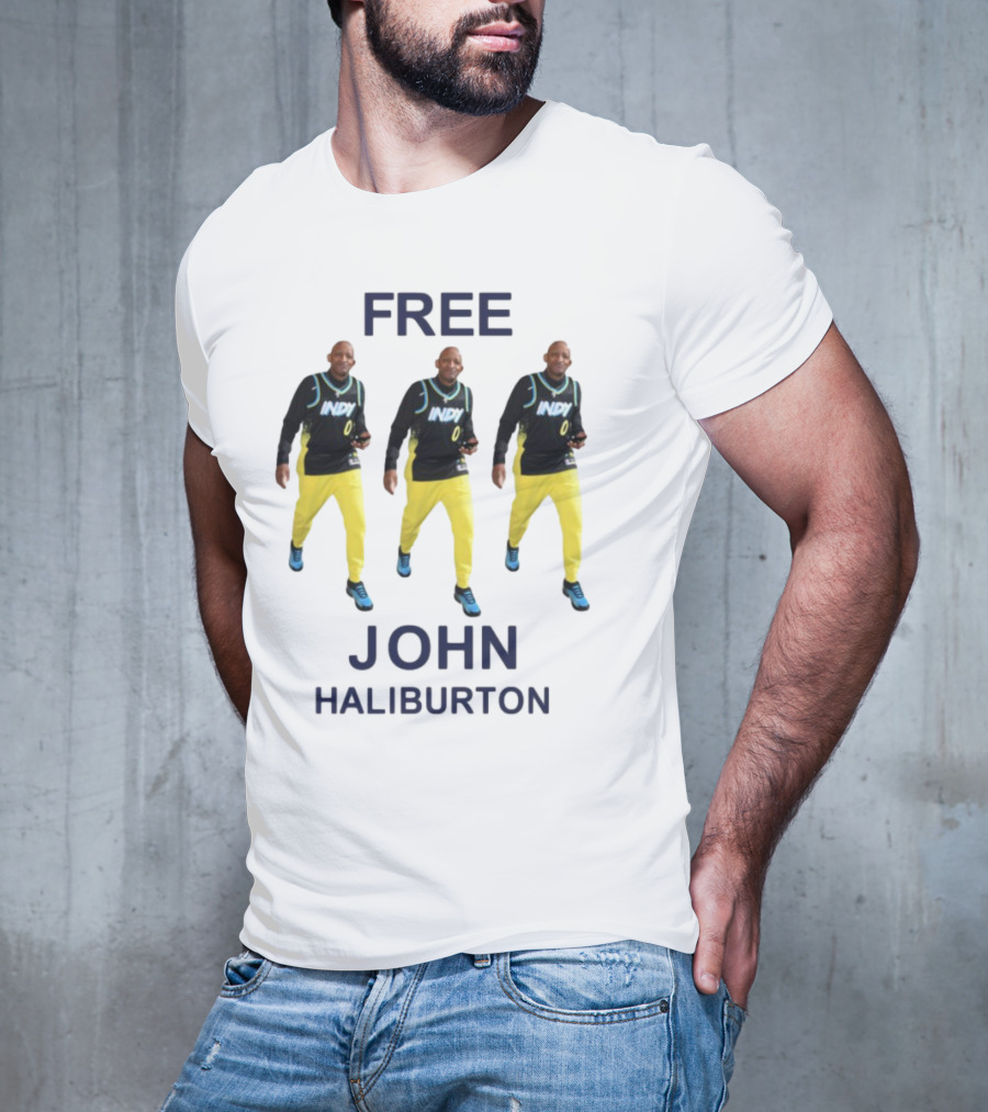 Free John Haliburton Indy 0 Sports Outfit T-Shirt