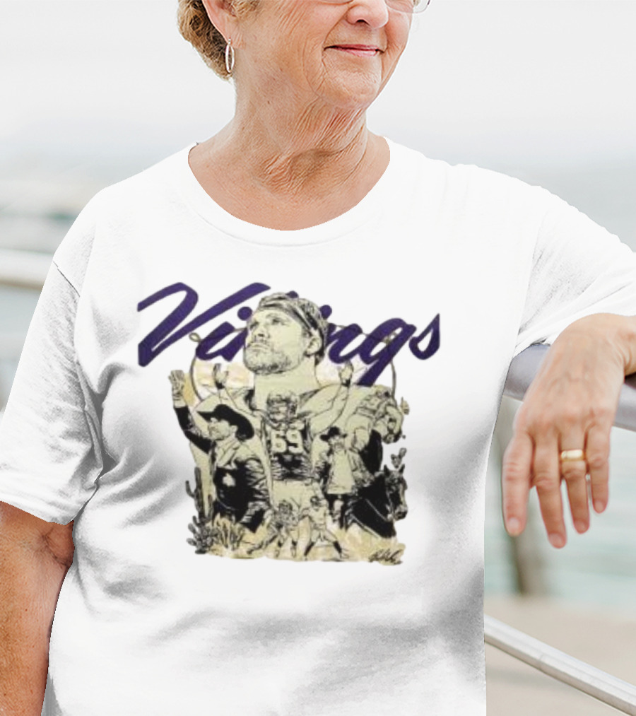 Vikings Fan Tribute With Player Number 69 And Team Spirit Imagery T-Shirt