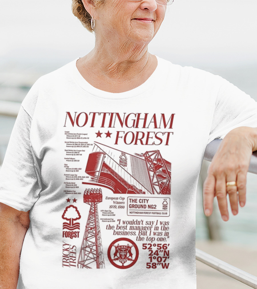 Nottingham Forest Premier League City Ground Nottinghamshire Football Club T-Shirt