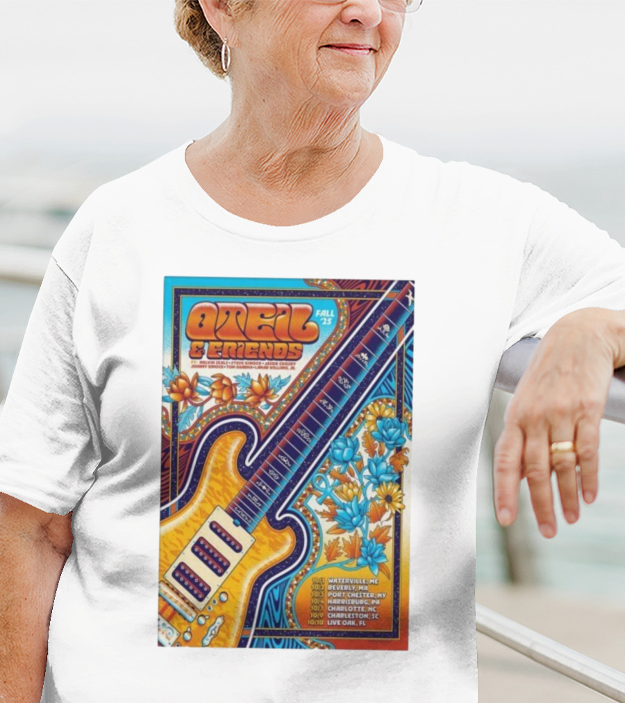 Oteil And Friends Fall 25 Tour Harrisburg PA Guitar Art T-Shirt