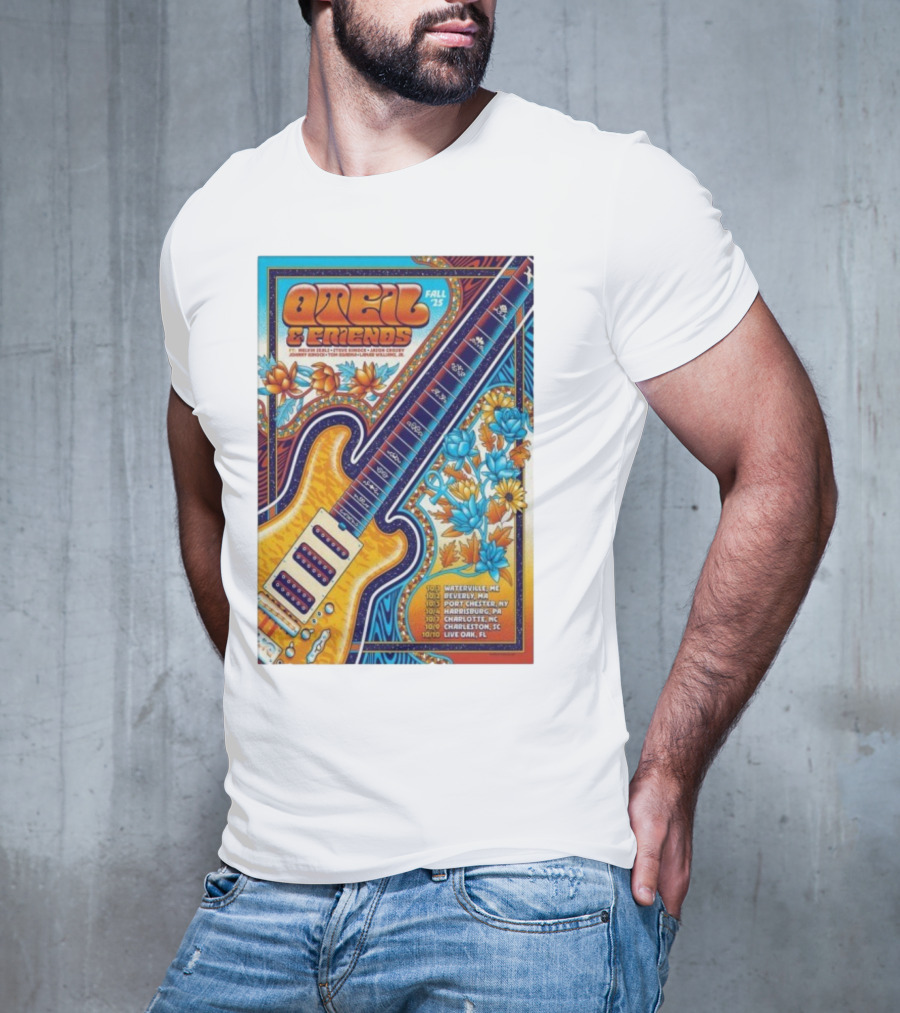Oteil And Friends Fall 25 Tour Harrisburg PA Guitar Art T-Shirt