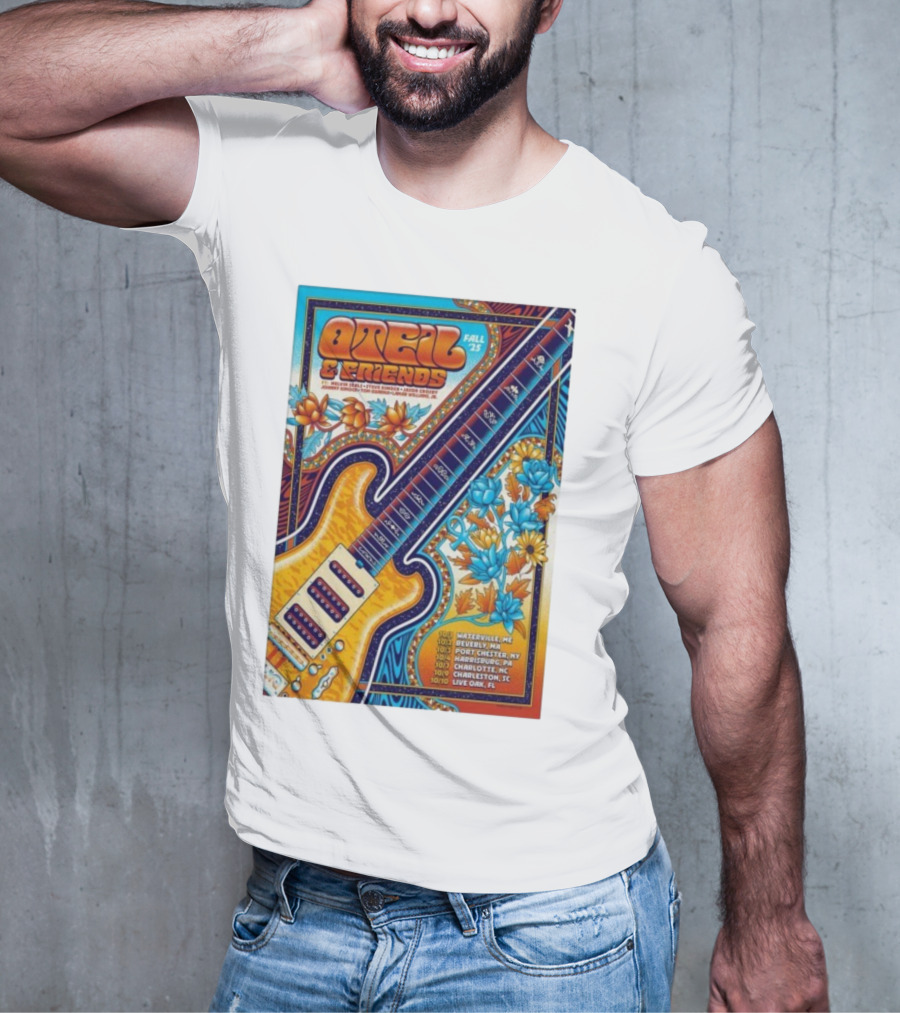 Oteil And Friends Fall 25 Tour Harrisburg PA Guitar Art T-Shirt
