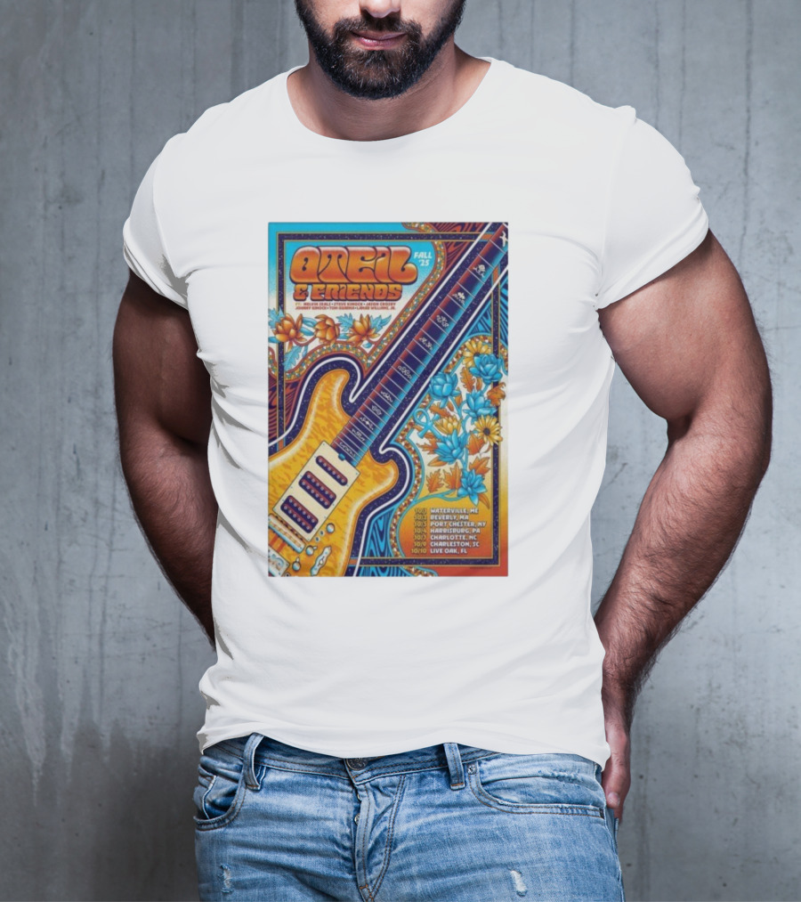 Oteil And Friends Fall 25 Tour Harrisburg PA Guitar Art T-Shirt