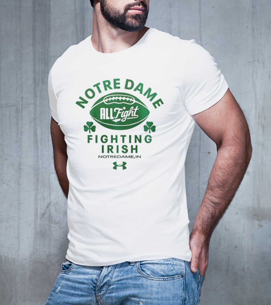 Notre Dame Fighting Irish All Fight Football NotreDameB.I.N Under Armour T-Shirt