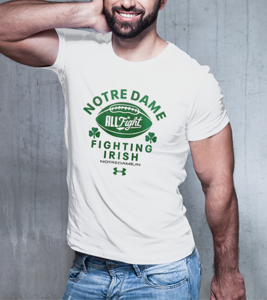 Notre Dame Fighting Irish All Fight Football NotreDameB.I.N Under Armour T-Shirt