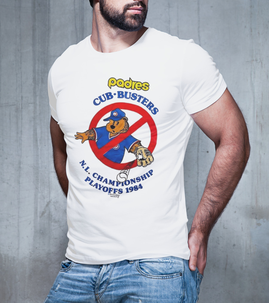 Padres Cub Busters NL Championship Playoffs 1984 T-Shirt