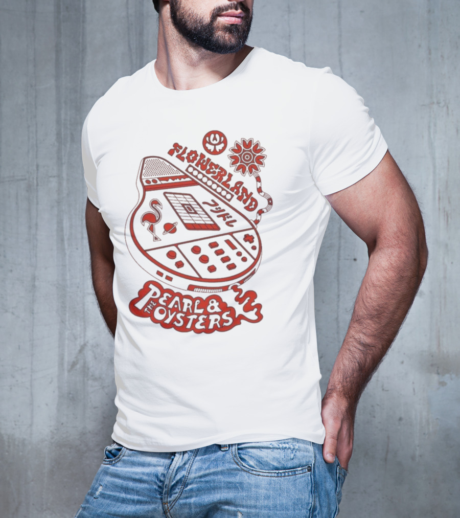 Flowerland Pearl & The Oysters Flamingo Synth Graphic T-Shirt