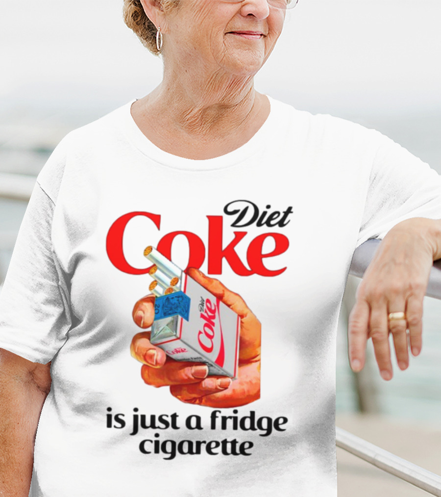 Diet Coke Cigarette Pack Parody Fridge Cigarettes T-Shirt