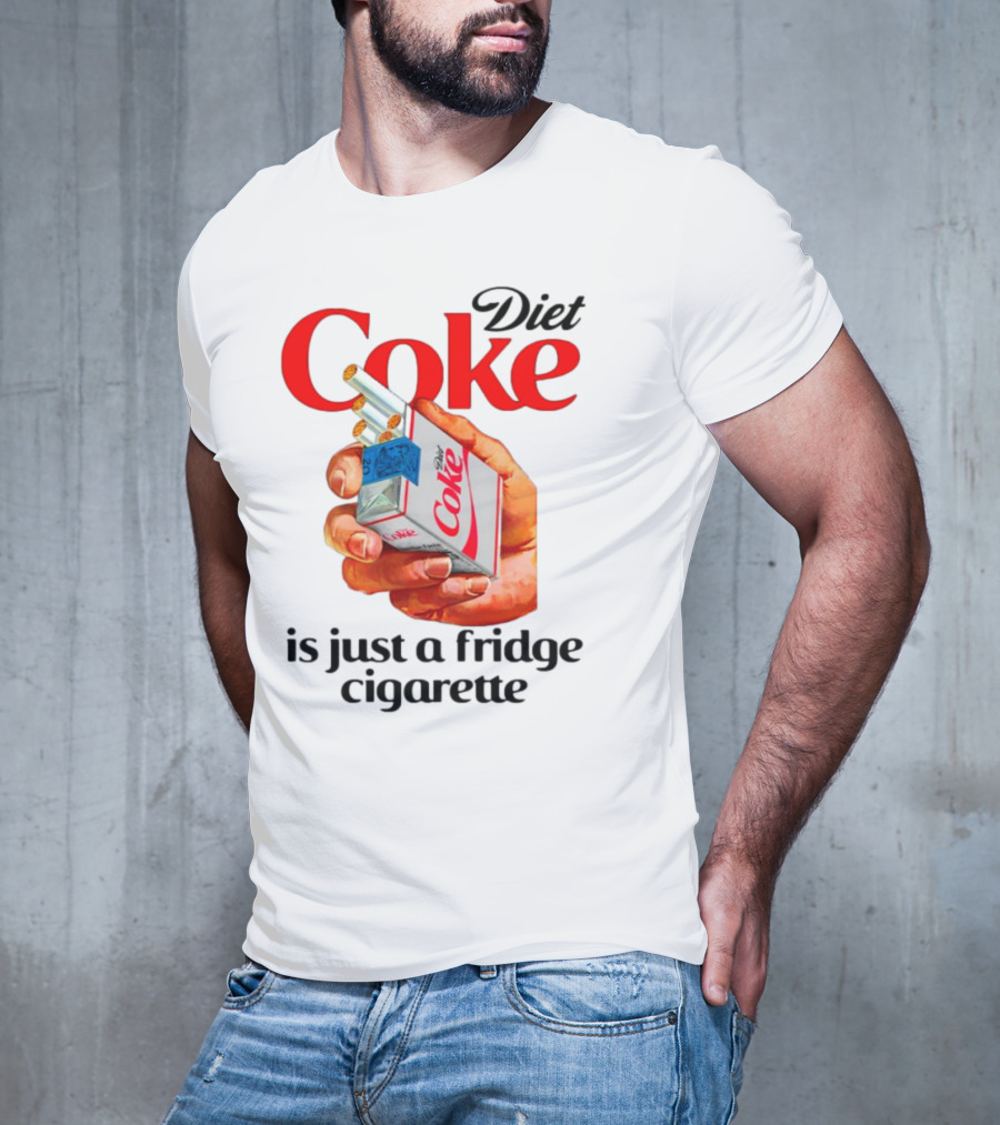Diet Coke Cigarette Pack Parody Fridge Cigarettes T-Shirt