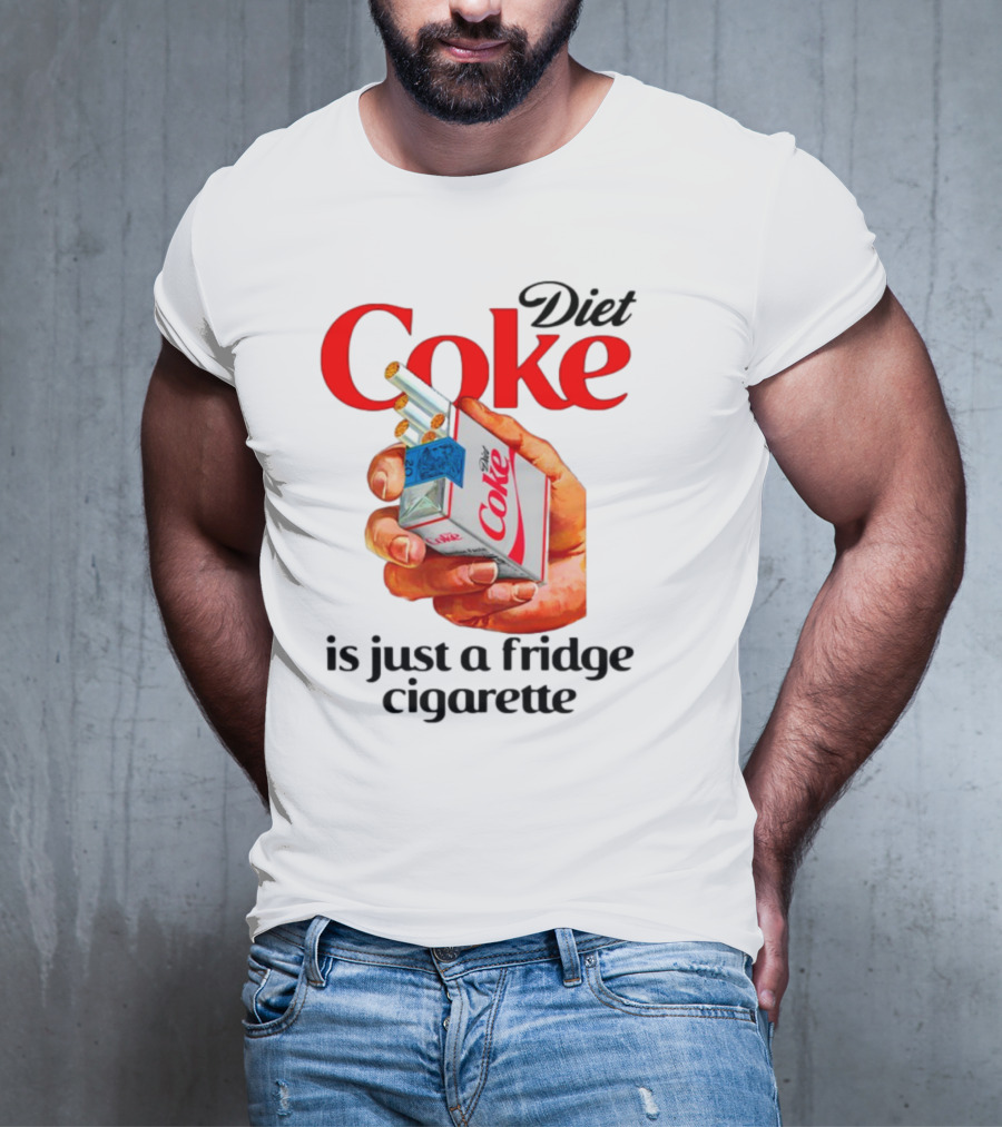 Diet Coke Cigarette Pack Parody Fridge Cigarettes T-Shirt