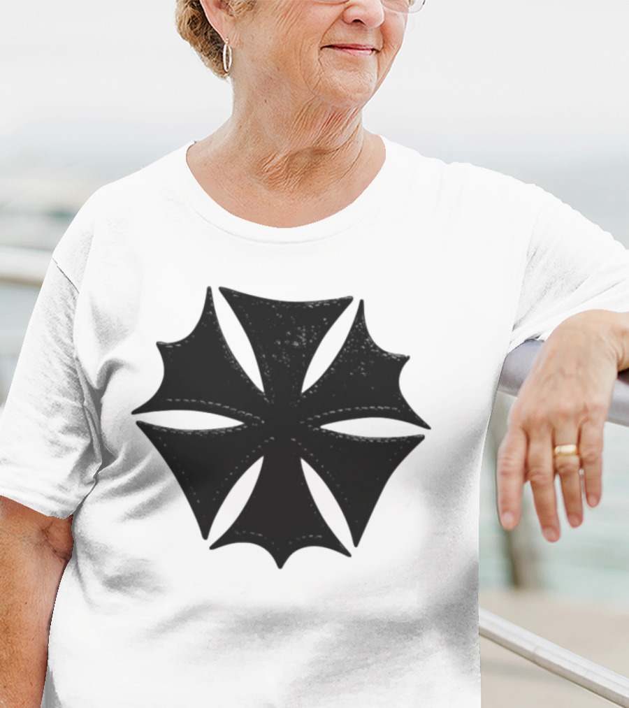 Hardstone Psycho Iron Cross Symbol Black T-Shirt