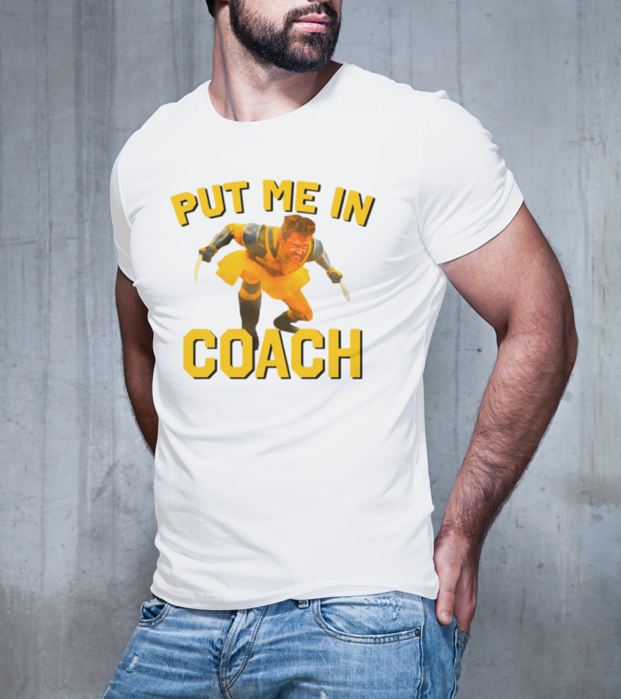 Put Me In Coach Hugh Jackman Wolverine Tutu Costume T-Shirt
