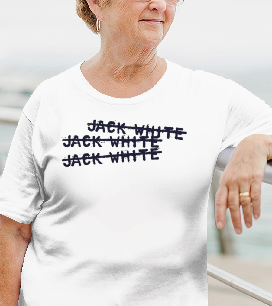 Jack White X3 Stacked Text T-Shirt