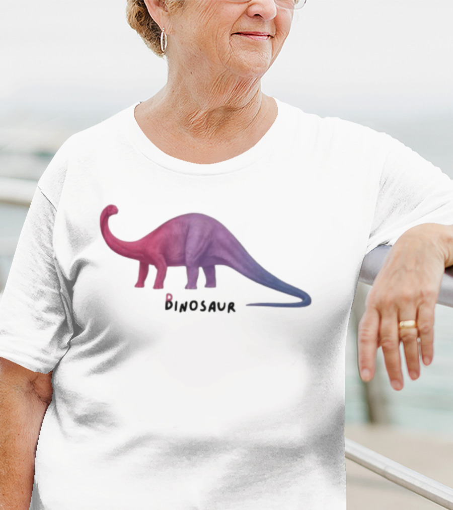 Pridecore Binosaur Dinosaur LGBTQ Rainbow Colors T-Shirt