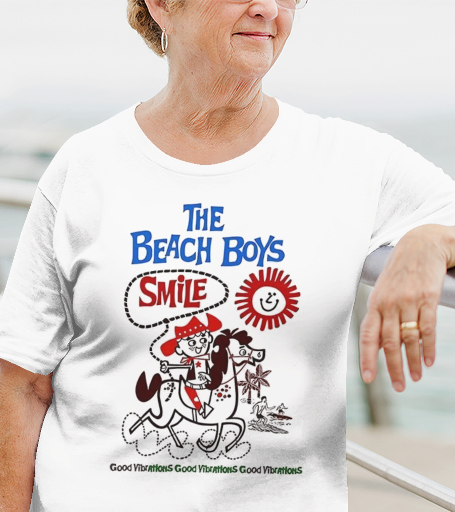 The Beach Boys Smile Album Artwork Sunshine Surfing Vibes T-Shirt
