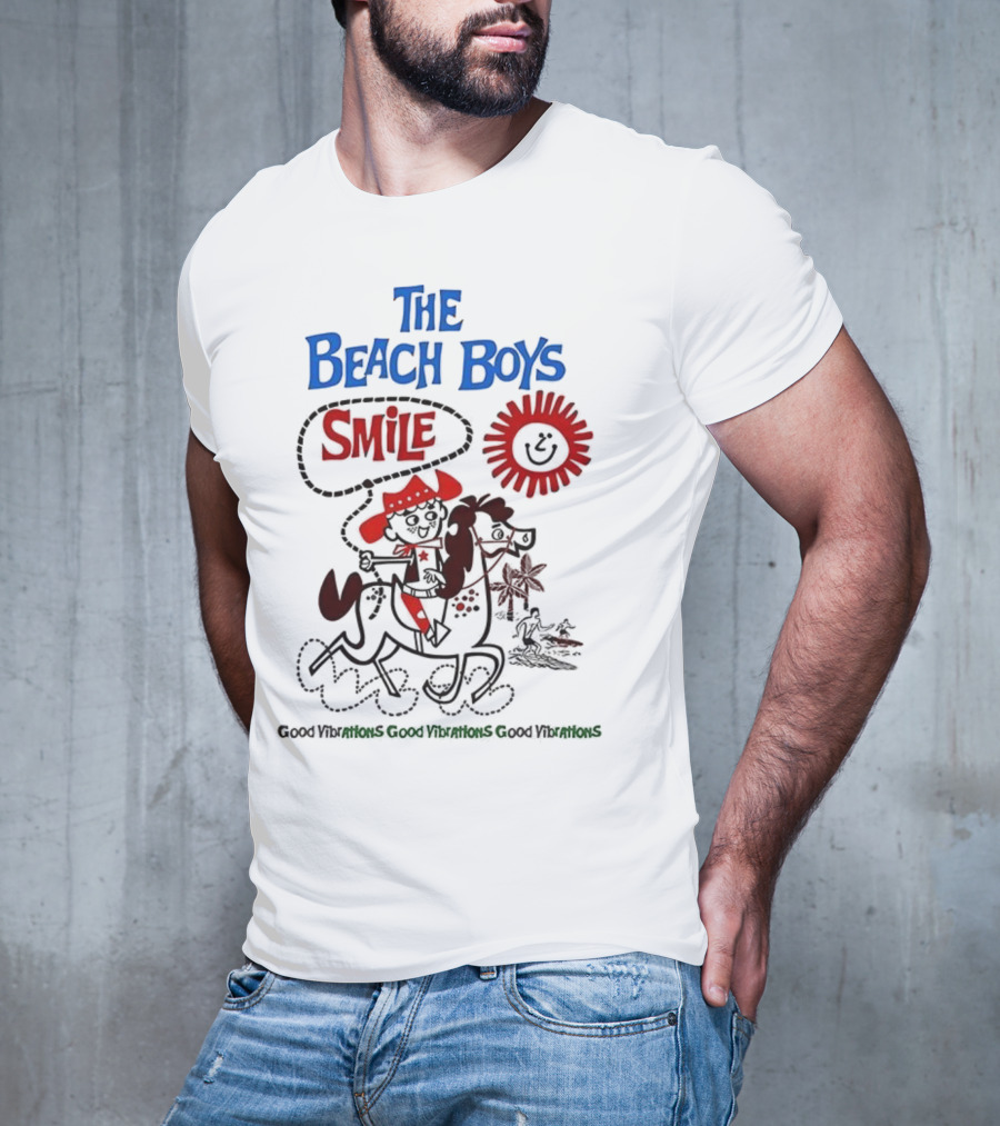 The Beach Boys Smile Album Artwork Sunshine Surfing Vibes T-Shirt