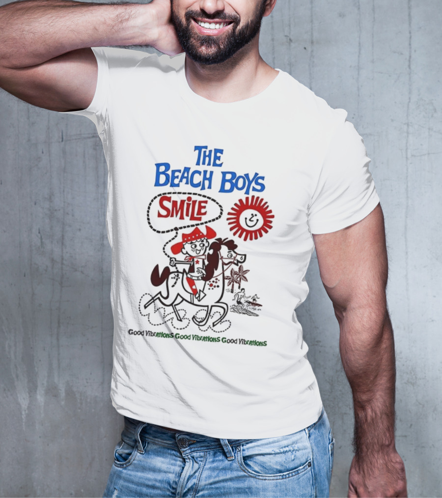 The Beach Boys Smile Album Artwork Sunshine Surfing Vibes T-Shirt