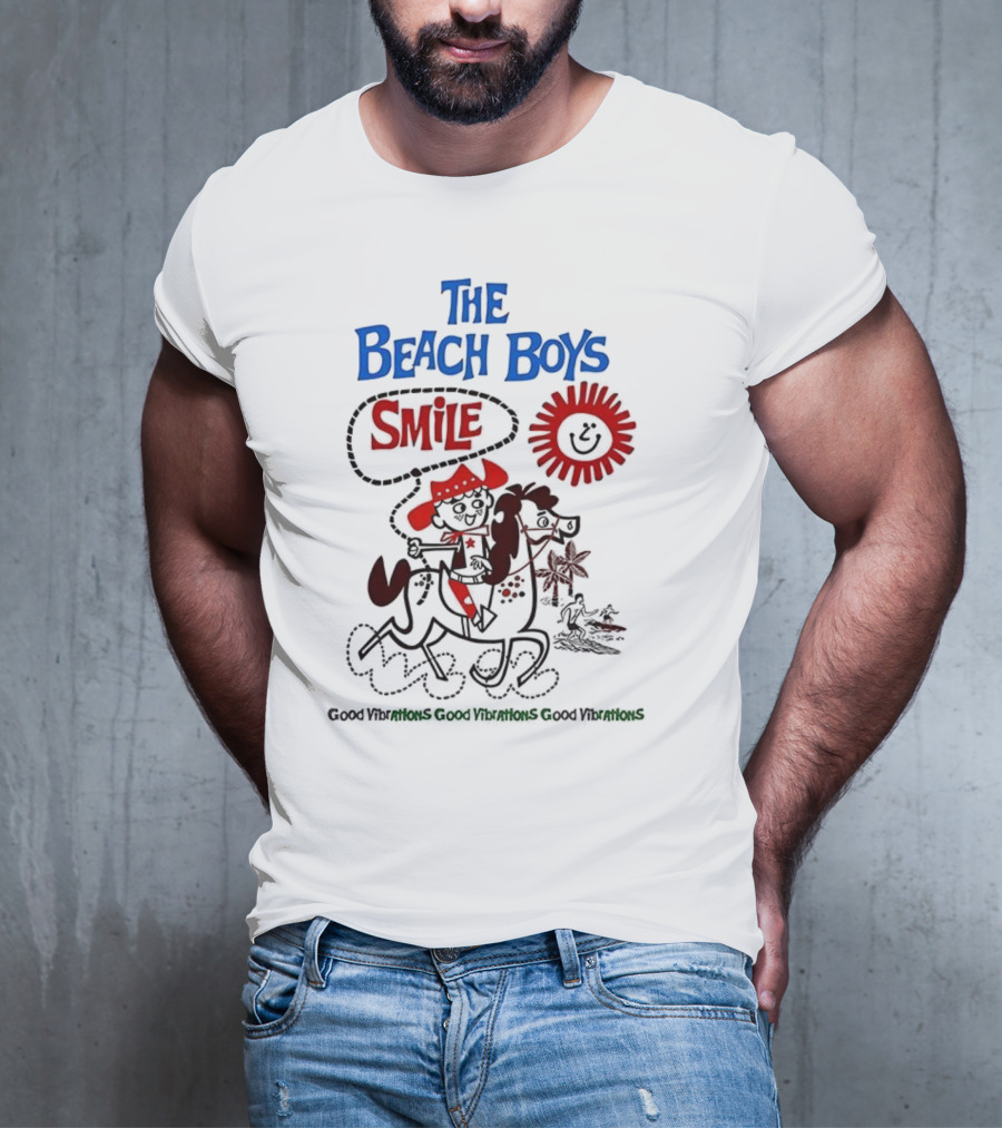 The Beach Boys Smile Album Artwork Sunshine Surfing Vibes T-Shirt