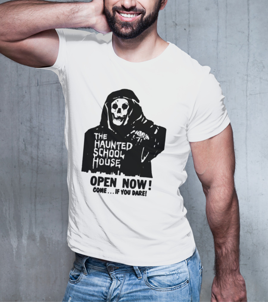 The Haunted School House Horror Movie Eerie Childhood Education Ghost Story T-Shirt