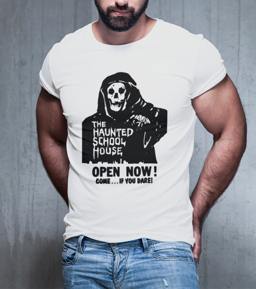 The Haunted School House Horror Movie Eerie Childhood Education Ghost Story T-Shirt