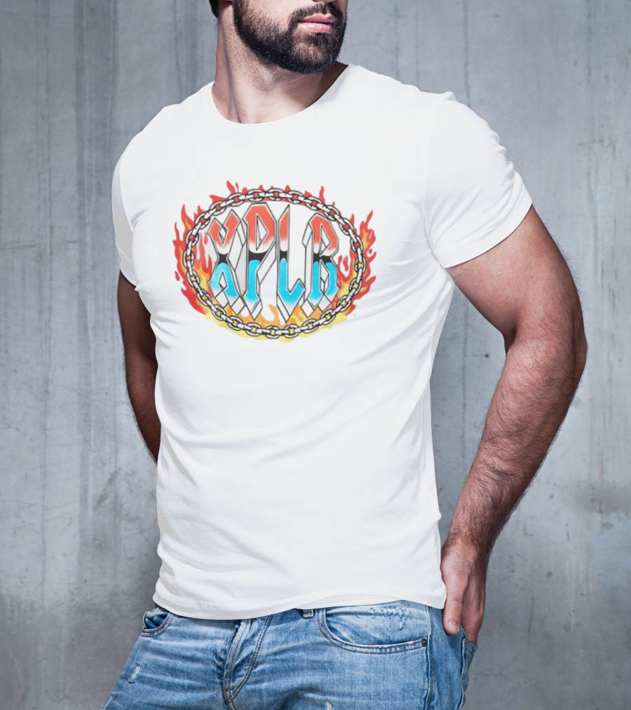 Xplr Flame Chain Design With Bold Font T-Shirt