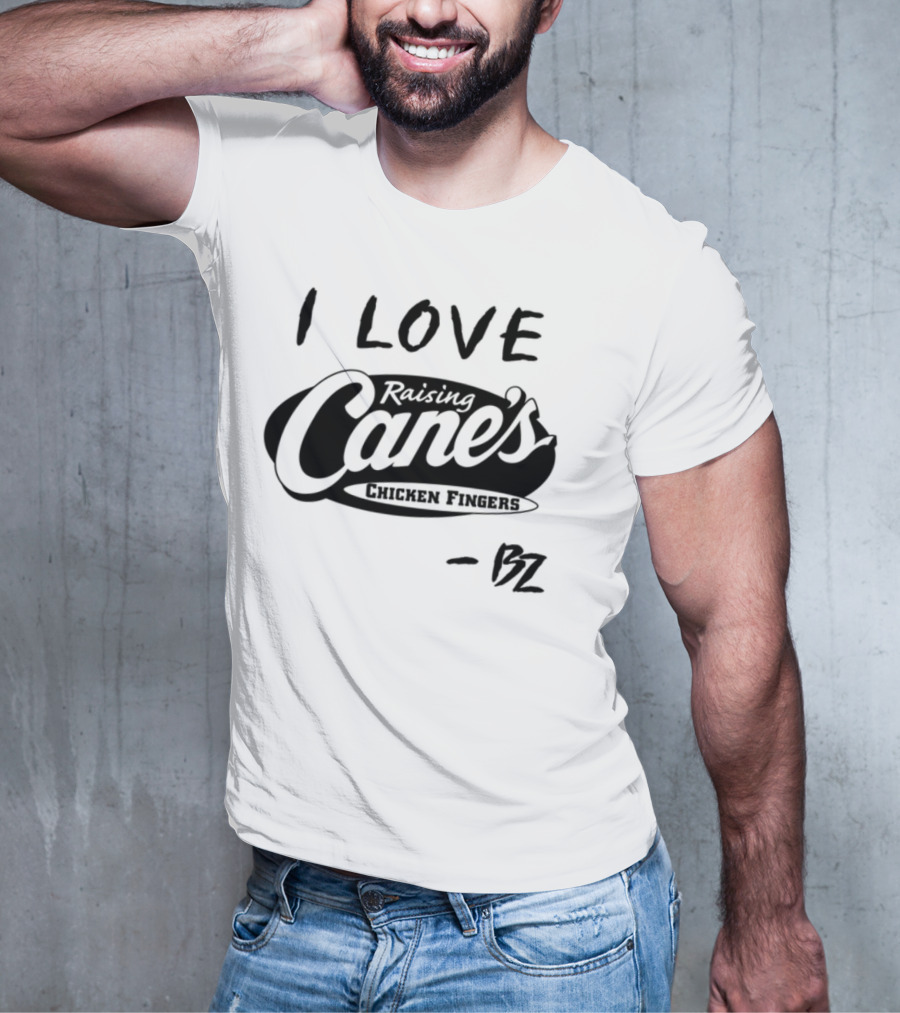 Bailey Zimmerman I Love Raising Cane’s Chicken Fingers FZ T-Shirt