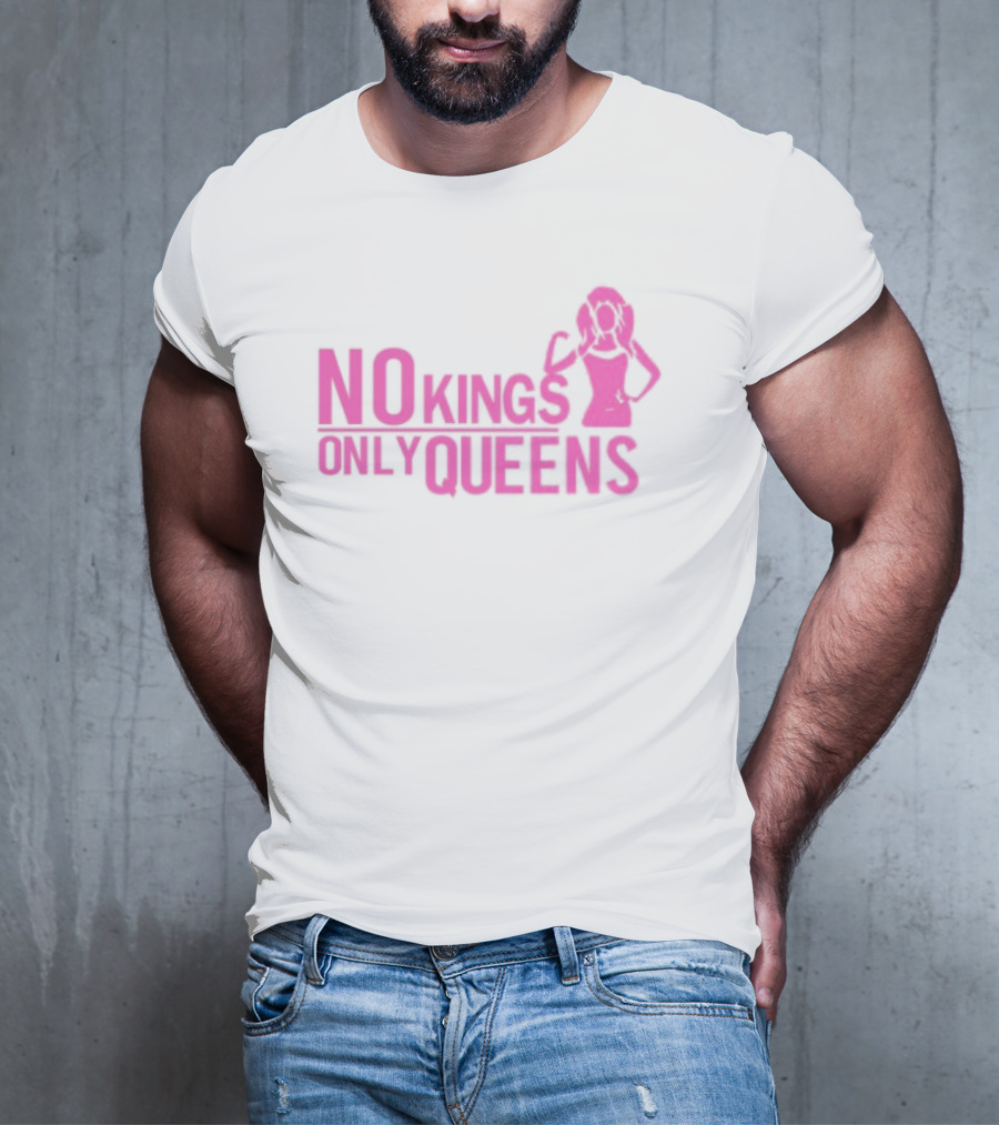 Mrwilliamsprek No Kings Only Queens Empowerment Pink Iconic Statement T-Shirt