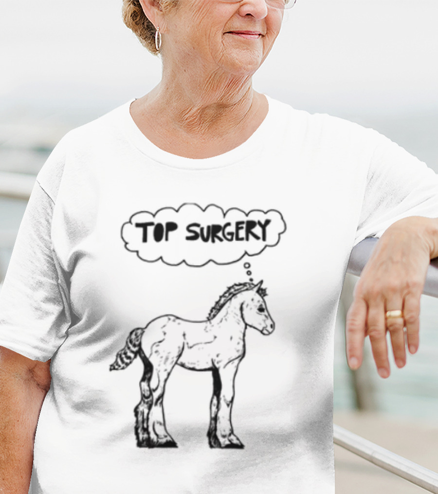 Oatmilklady Top Surgery Pony Graphic T-Shirt