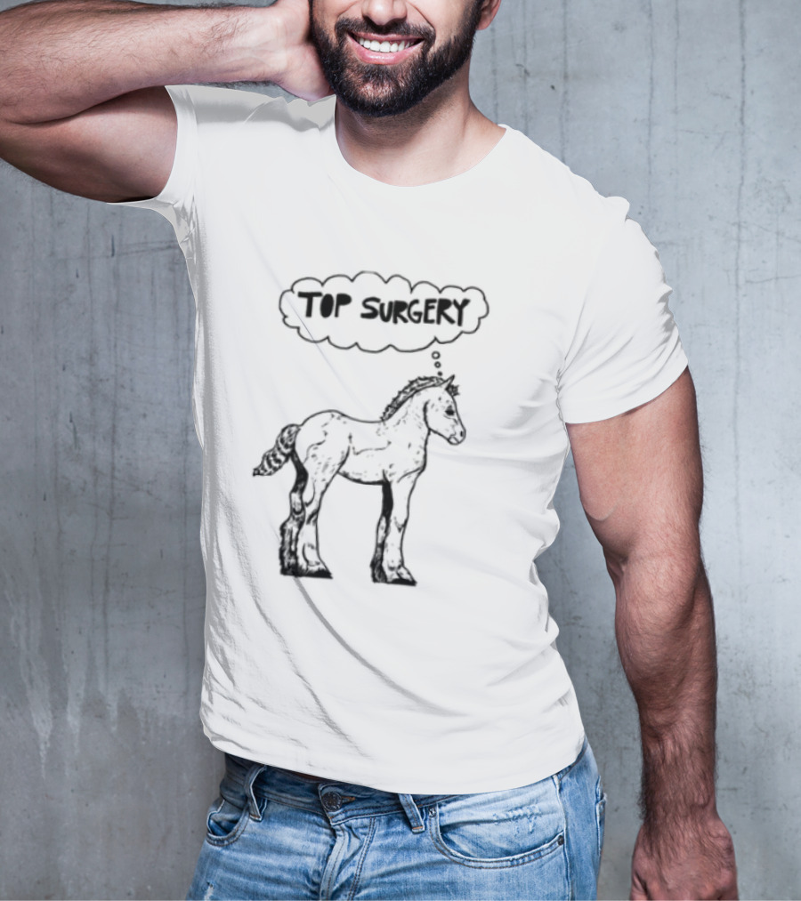Oatmilklady Top Surgery Pony Graphic T-Shirt