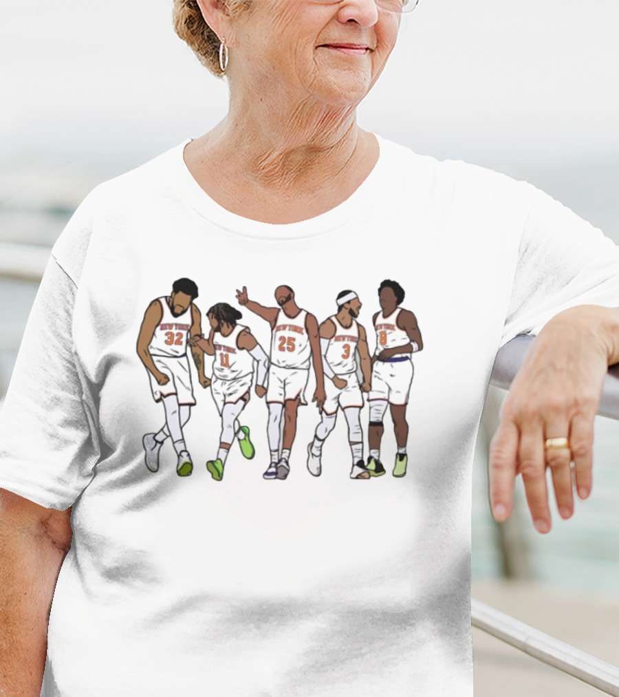 New York Basketball Brunson Hart Classic Team Players Illustration T-Shirt