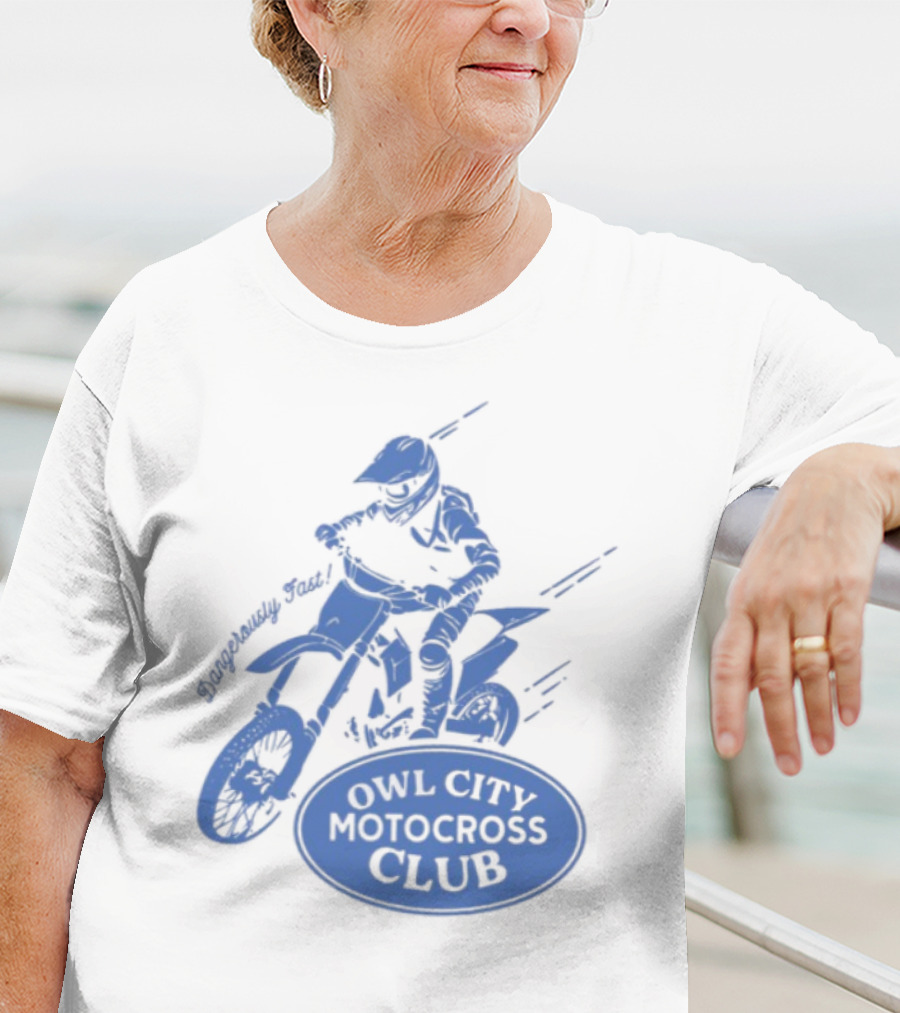 Owl City Motocross Club Dirt Bike Racer Adventure T-Shirt