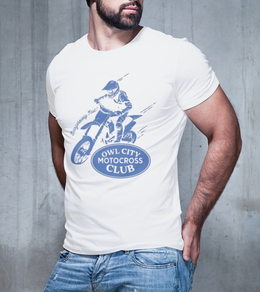 Owl City Motocross Club Dirt Bike Racer Adventure T-Shirt