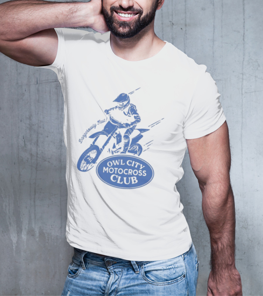 Owl City Motocross Club Dirt Bike Racer Adventure T-Shirt