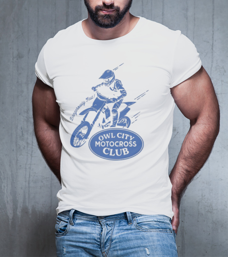 Owl City Motocross Club Dirt Bike Racer Adventure T-Shirt