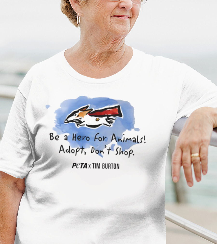 Peta X Tim Burton Hero For Animals Super Levi T-Shirt