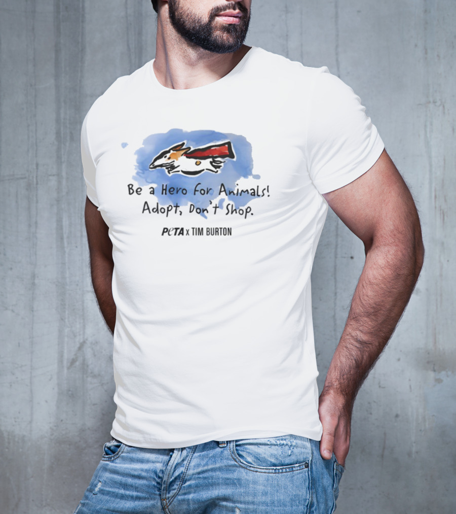 Peta X Tim Burton Hero For Animals Super Levi T-Shirt