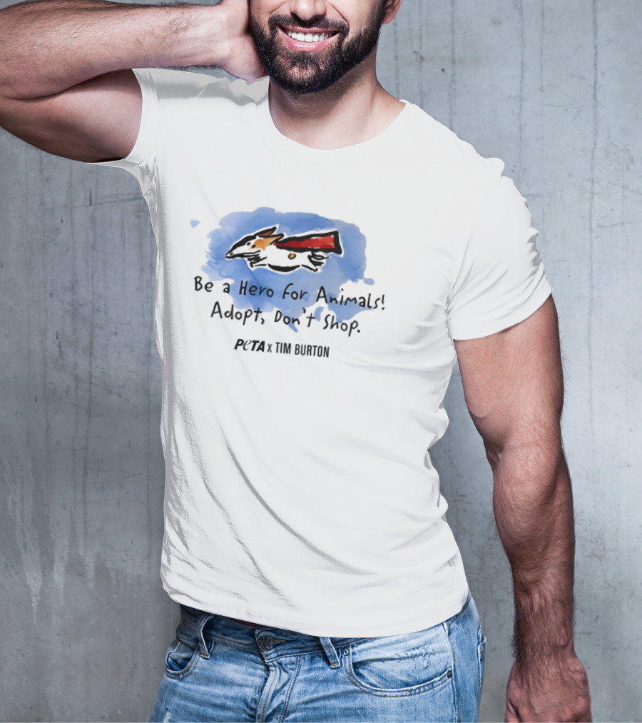 Peta X Tim Burton Hero For Animals Super Levi T-Shirt